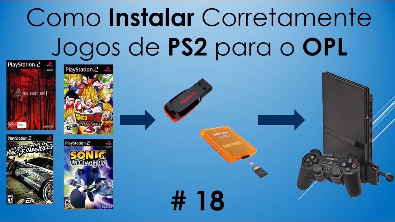 Como instalar jogos PS2 para OPL (atualizado)