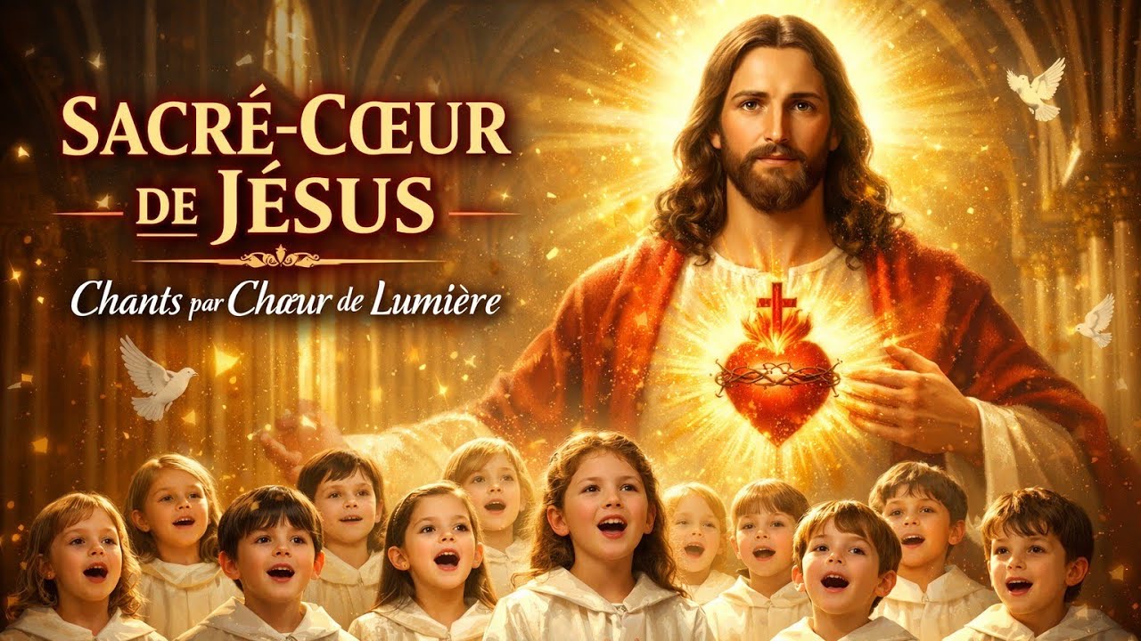 PRIÈRE PUISSANTE AU SACRÉ-CŒUR DE JÉSUS | Chants Catholiques qui Touchent le Cœur 