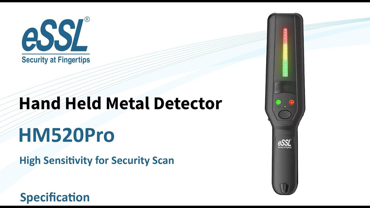 essl HM520 Hand Held Metal Detector HHMD call 9315441053/78 #ampletrails eSSL HM520Pro