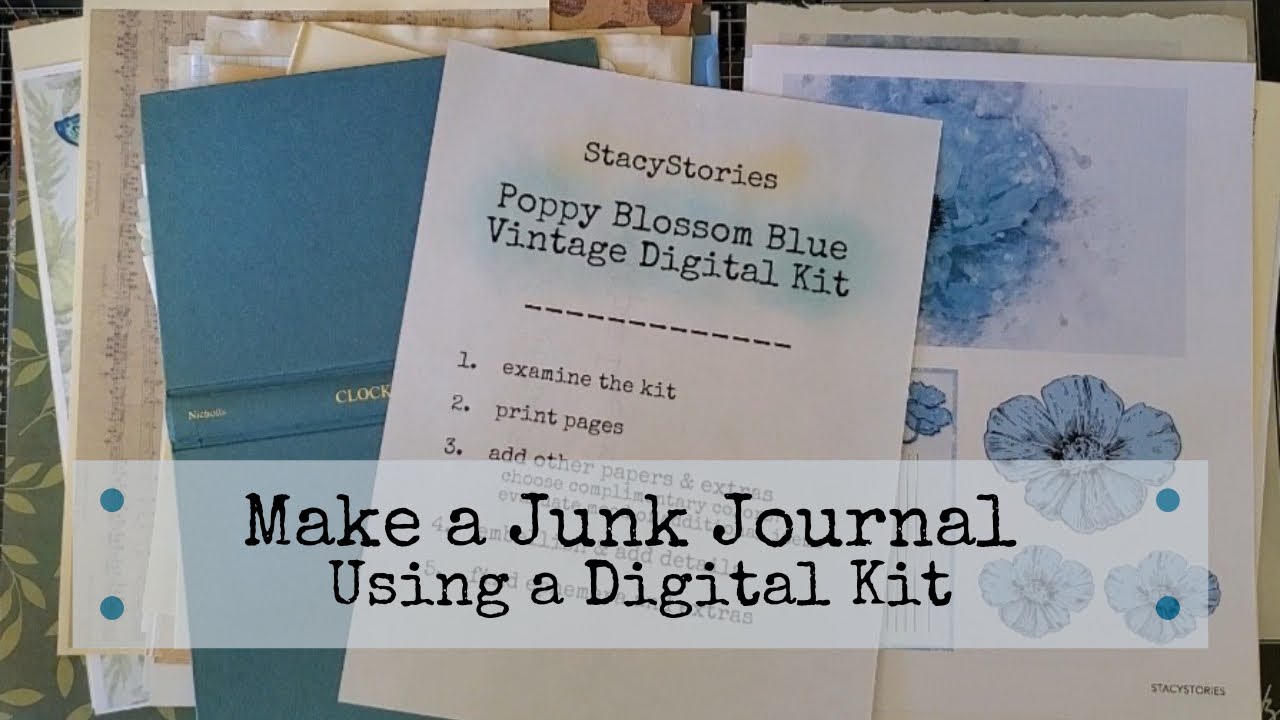 Using a Digital Kit to Make a Junk Journal - Part 1