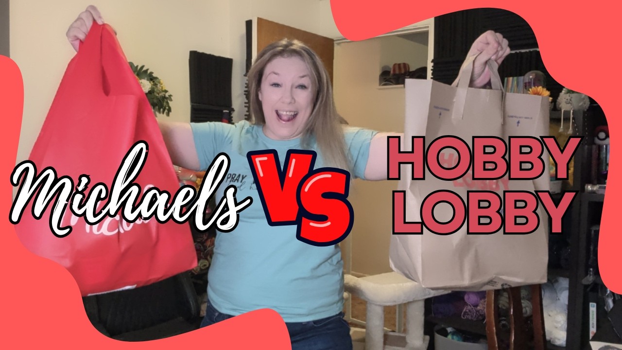 Покупки рождественской пряжи в Hobby Lobby и Michaels! #рождественскоевязаниекрючком #магазиндлят...