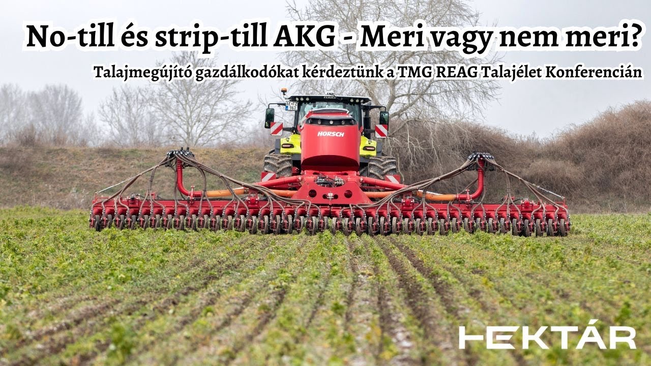 No-till és strip-till AKG - Bevállalták a talajmegújító gazdák? Mitől tartanak? | HEKTÁR Körkérdés