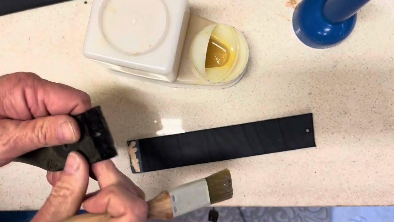 Repairing Antique Leather Belts - Fixing A Weak Leather Belt - Belt Restoration
