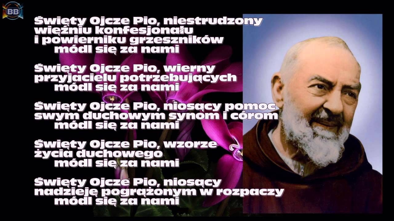 Litania do Świętego Ojca Pio