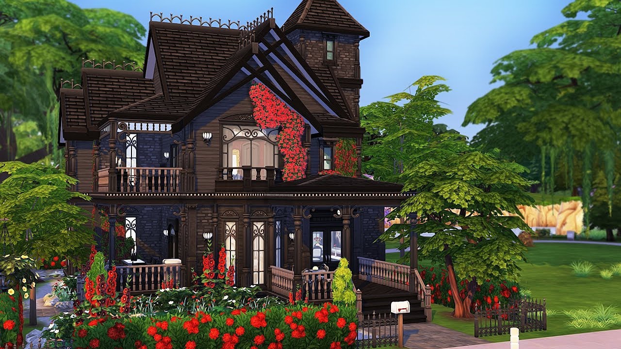 THE GOTHS' NEW HOUSE 🌹 | The Sims 4 | Speed Build