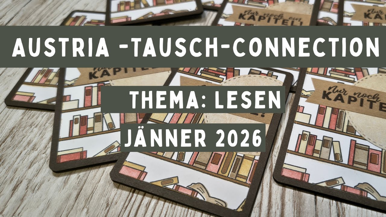ATCs basteln: Lesen & Buchliebe 📖♥️  Austria Tausch Connection Jänner 2026