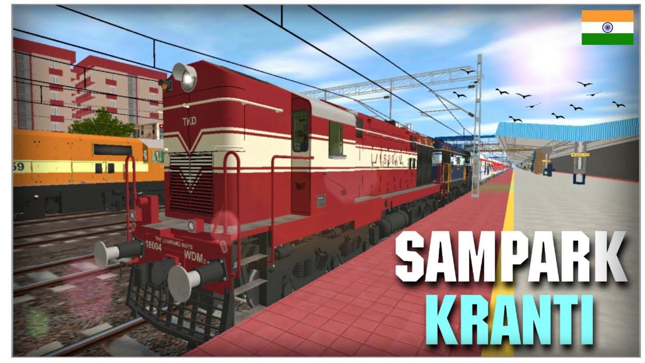 Trainz Simulator Gameplay ll Best Trainz Simulator Indian Route Gameplay ll Sampark Kranti Express