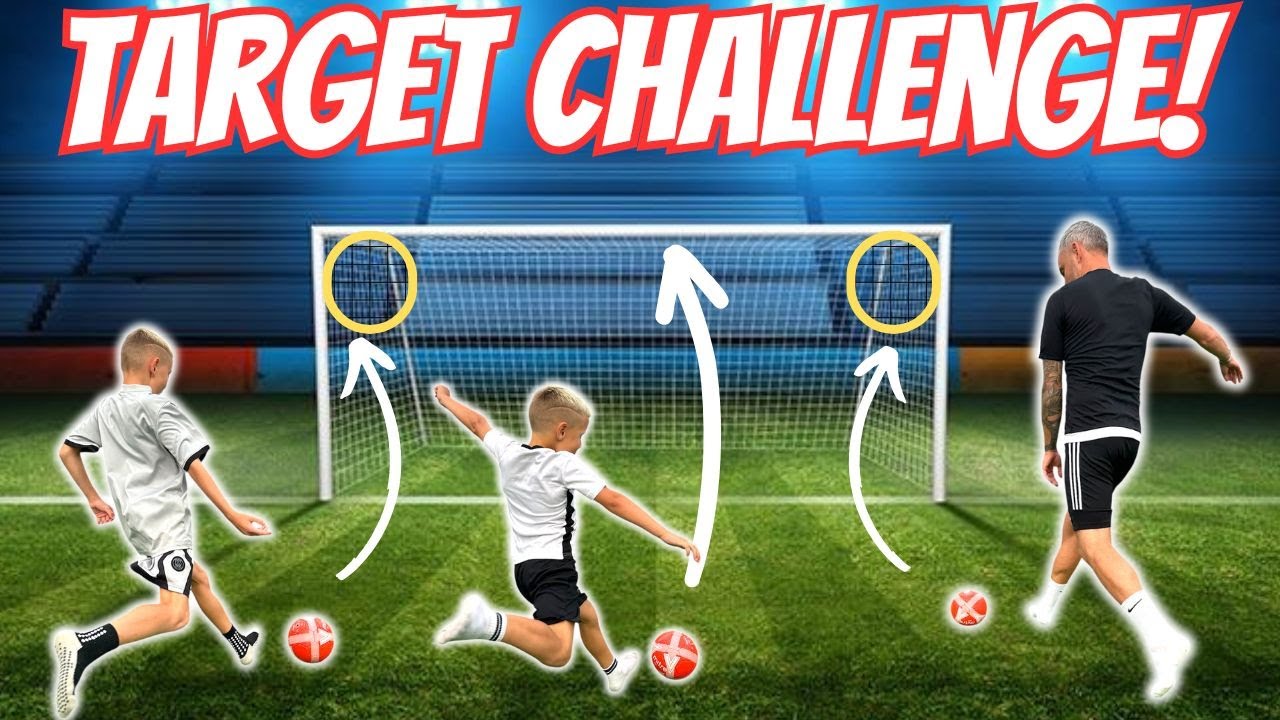 DAD AND SONS SHOOTING CHALLENGE!! ⚽️ WHO WILL BE THE WINNER OF THIS ONE!?