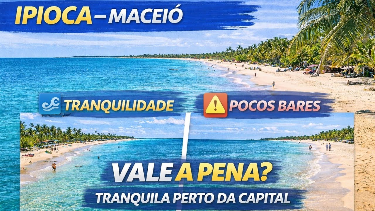 Praia de Ipioca vale a pena? A praia tranquila em Maceió