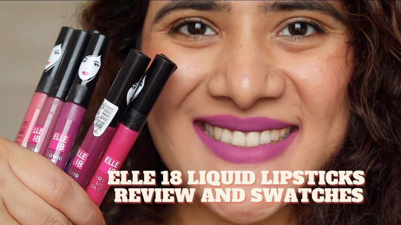 *ОБЗОР И СВОТЧИ НОВЫХ ЖИДКИХ ПОМАД ELLE 18 | Доступные помады всего за 120 рупий |DRSMILEUP|