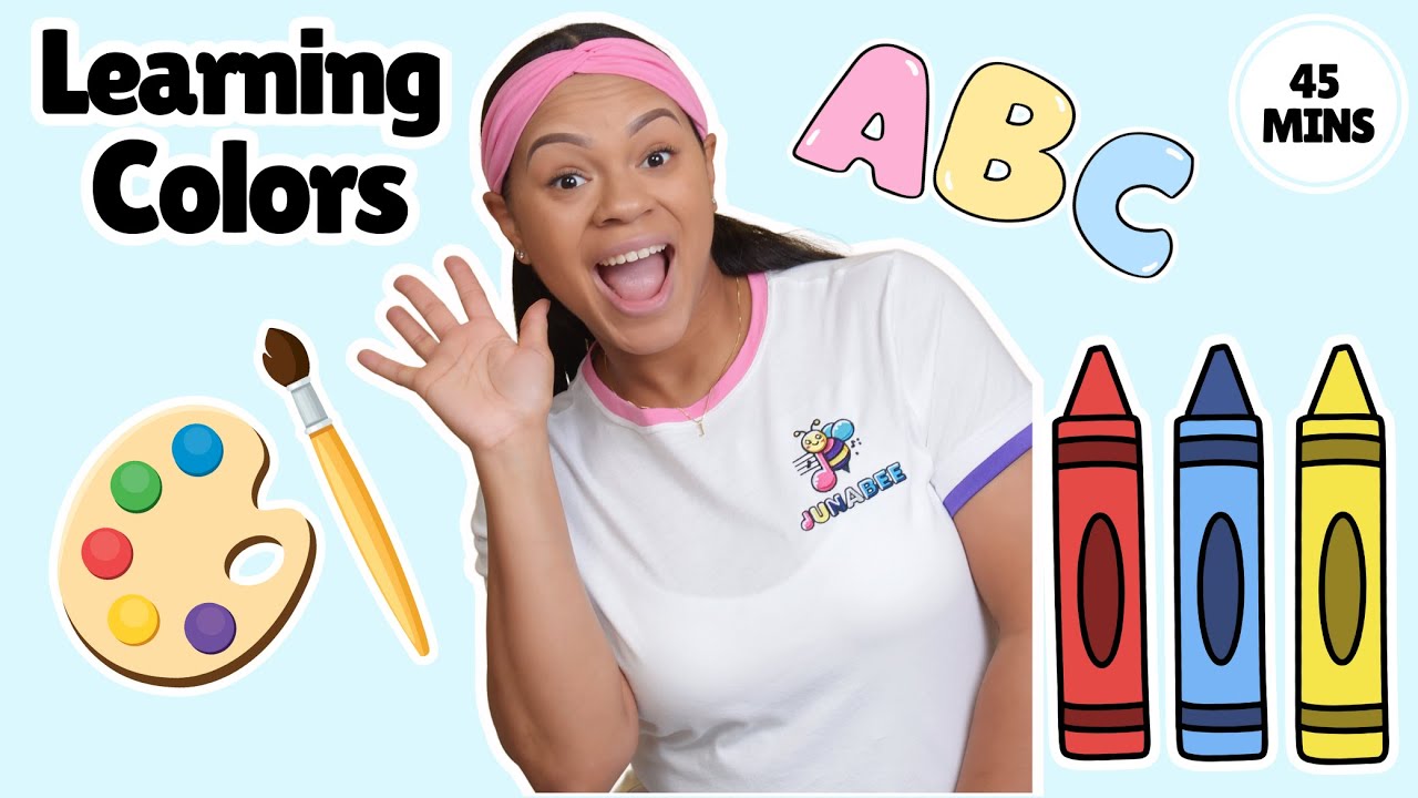 Learn Colors with JunaBee! 35-Minute Fun Songs, Stories & Laughs for Babies and Toddlers