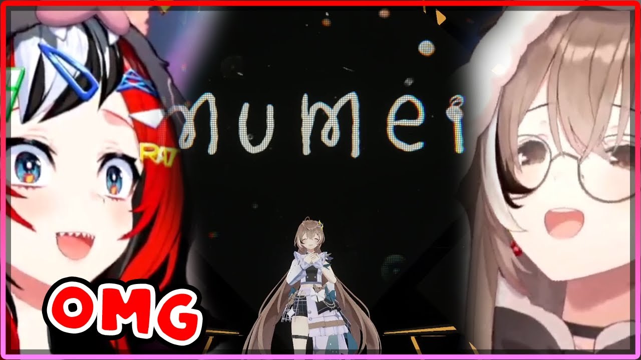 [ENG SUB/Hololive] Mumei and Bae reacting to Mumei singing 