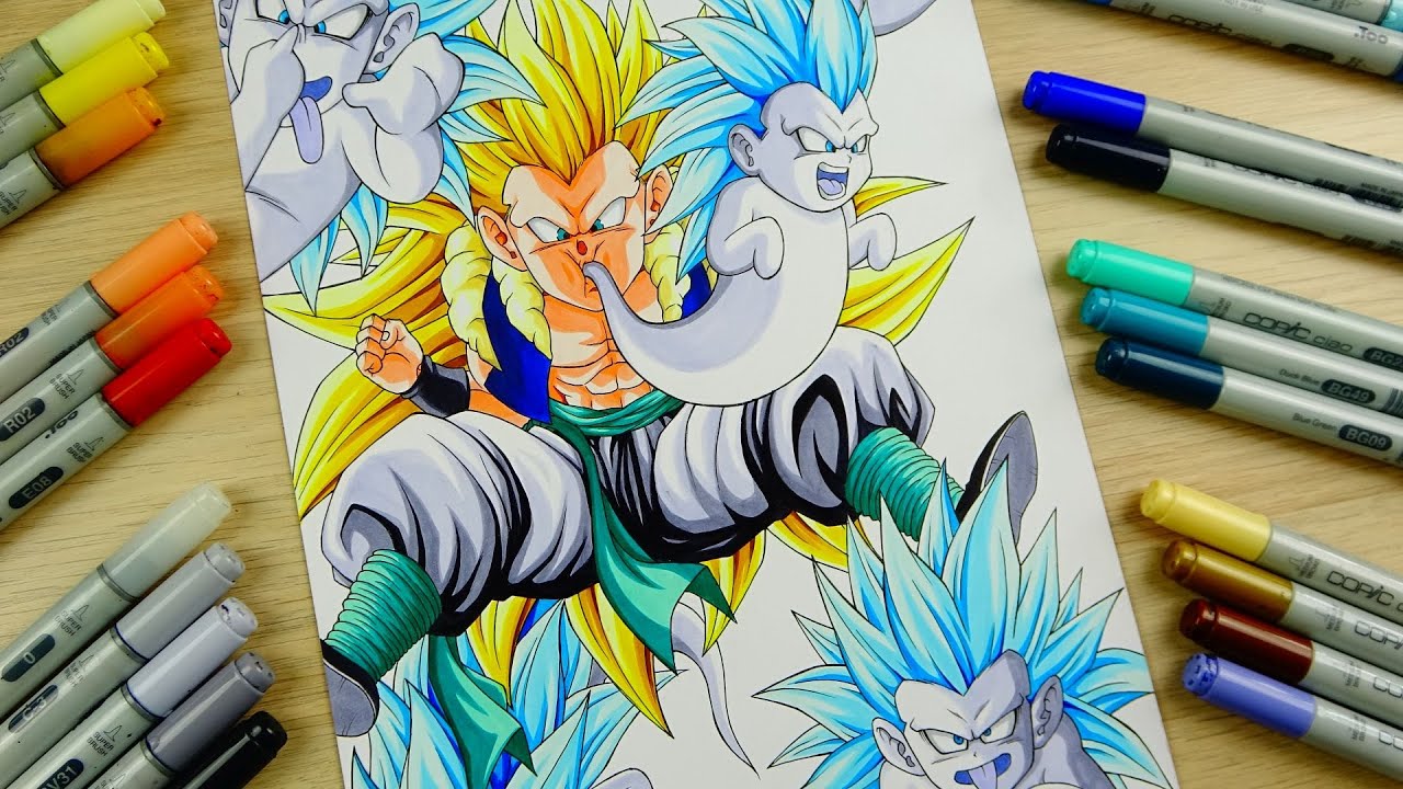 Drawing GOTENKS GHOST ATTACK in REAL TIME | Over 6 HOURS Drawing STRAIGHT! | 4K
