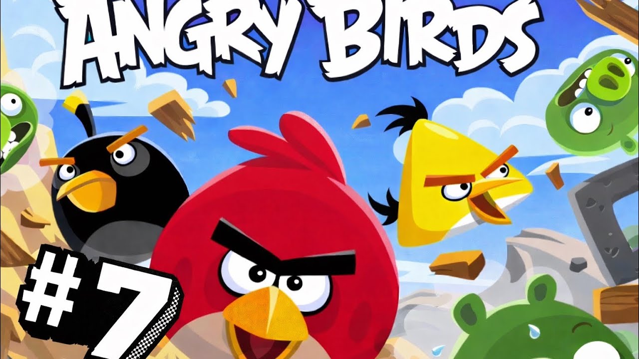 Angry birds walkthrough part 7 Flock Favorites levels 1-15 (all 3 stars)