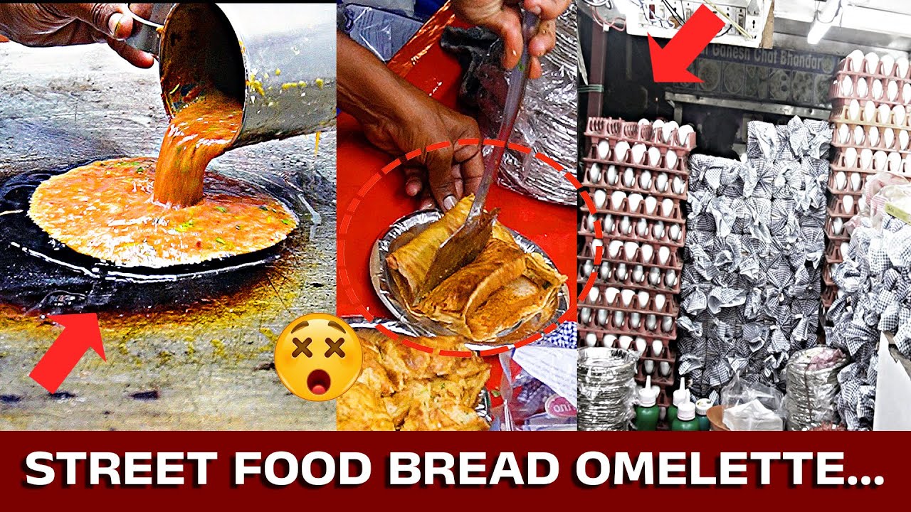 Street Food : Tasty Bread Omelette Making | Hyderabad Street Food 😋🍳