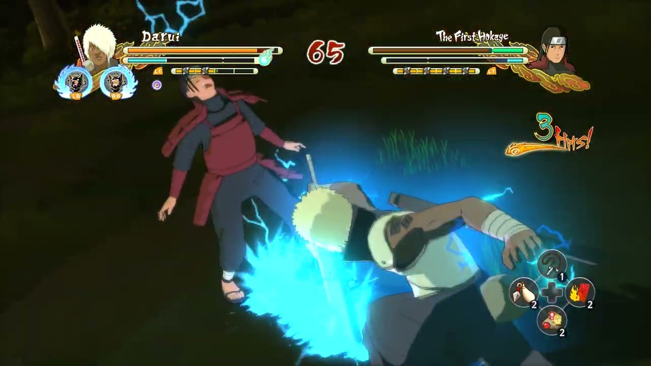 Darui vs Hashirama - Naruto Shippuden Ultimate Ninja Storm 3 Full Burst