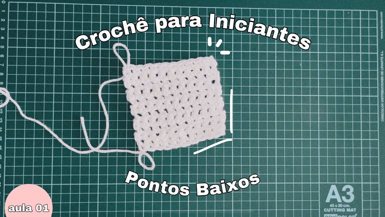 Crochê para INICIANTES - Aula 01 - Pontos baixos e Top frente única.