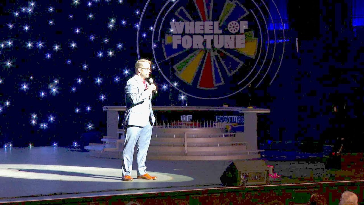 Wheel of Fortune Live! - Gabe Ross audience warm up
