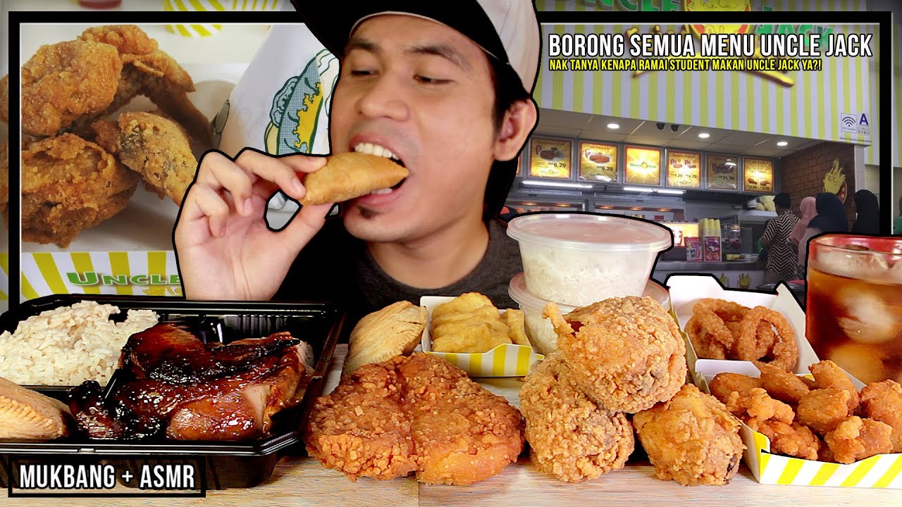BORONG SEMUA MENU UNCLE JACK FRIED CHICKEN | MUKBANG MALAYSIA