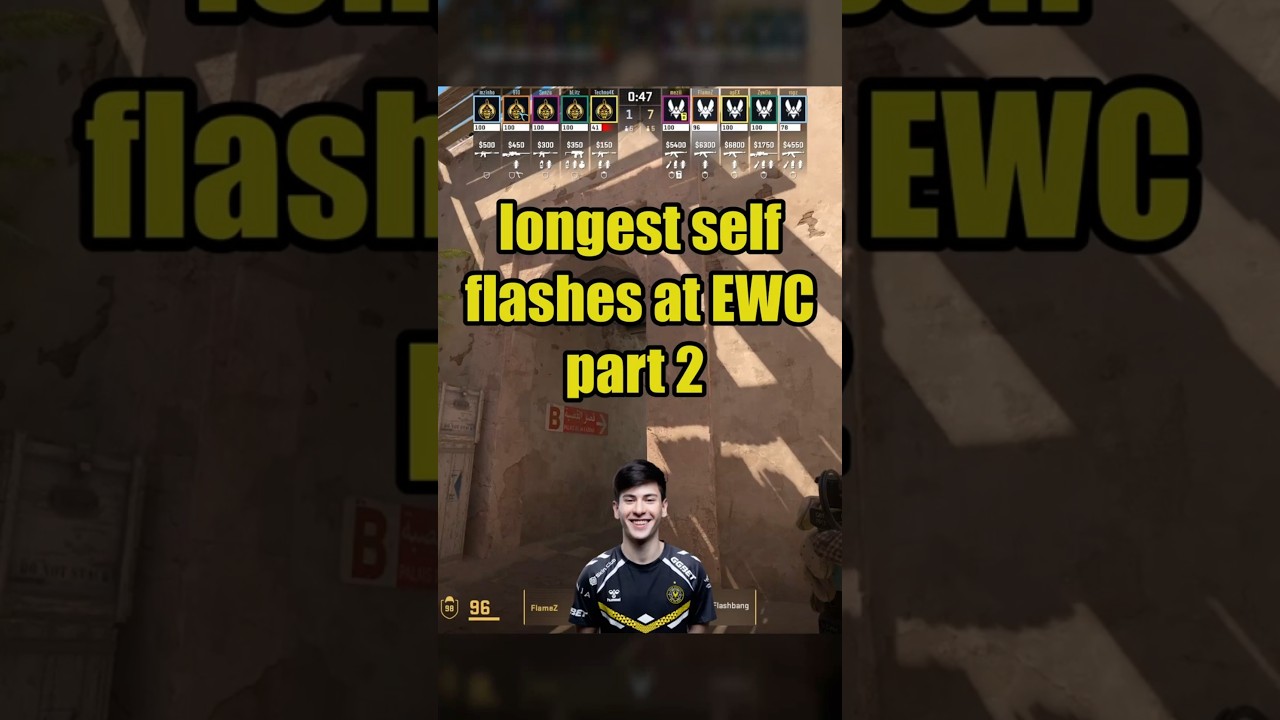 longest self flashes at EWC 2025 part 2 #cs2 #csgo #esport #gaming #ewc2025