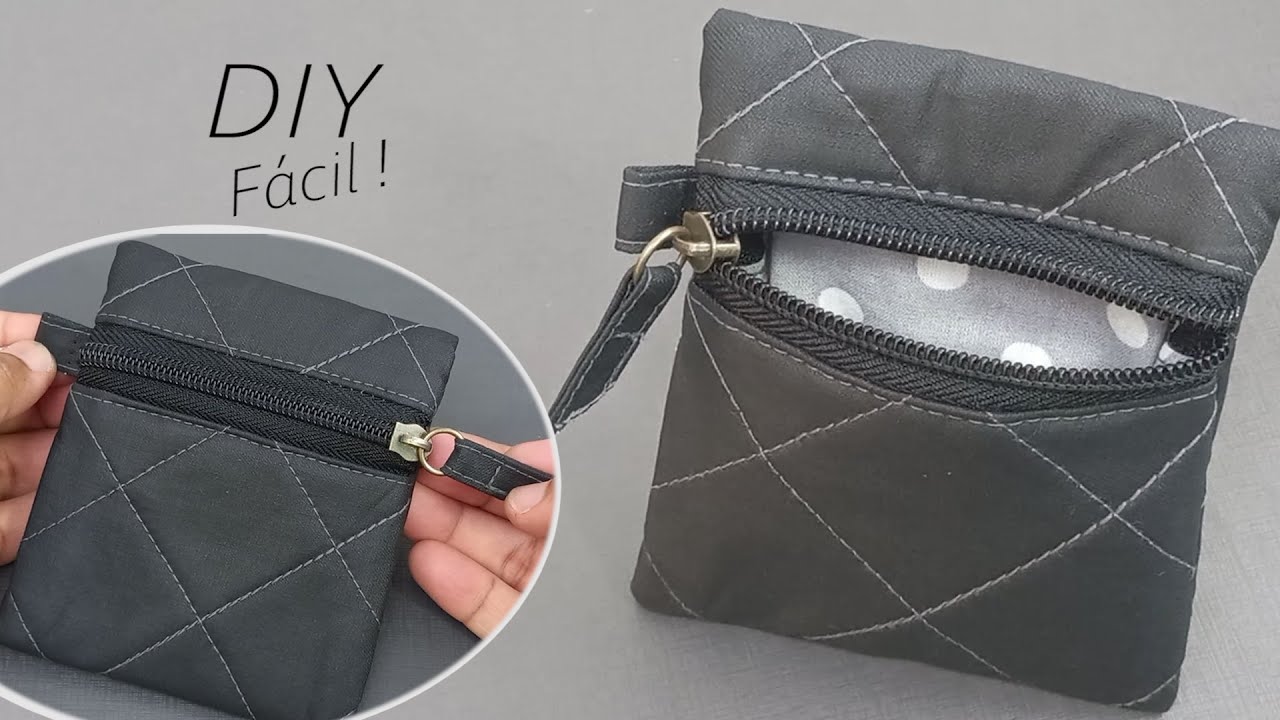 S&oacute; 3 minutos | Como Fazer Porta Moedas f&aacute;cil &bull; How to Make Easy Purses