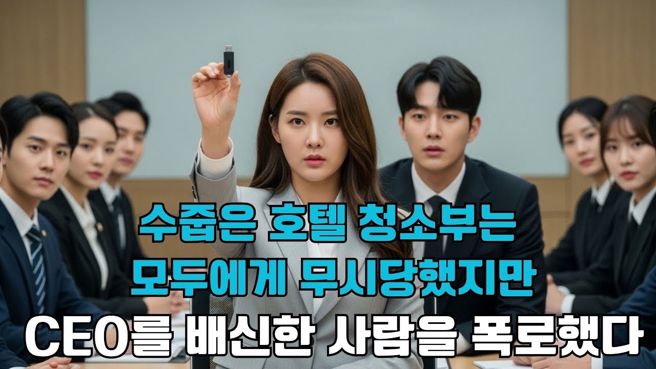 수줍은 호텔 청소부는 모두에게 무시당했다 — 하지만 그녀는 CEO를 배신한 사람이 누구인지 폭로했다