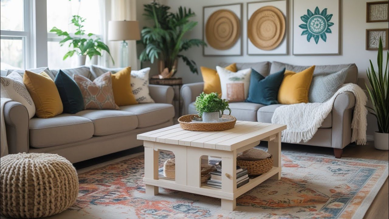 Create a Designer Living Room for Under $100 &ndash; Affordable DIY Ideas