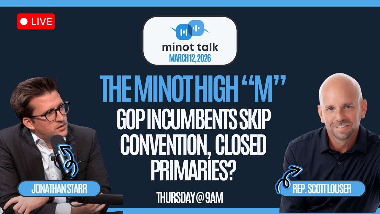 Minot Talk March 12: The Minot High “M”, GOP Incumbents Skip Convention, Closed Primaries?