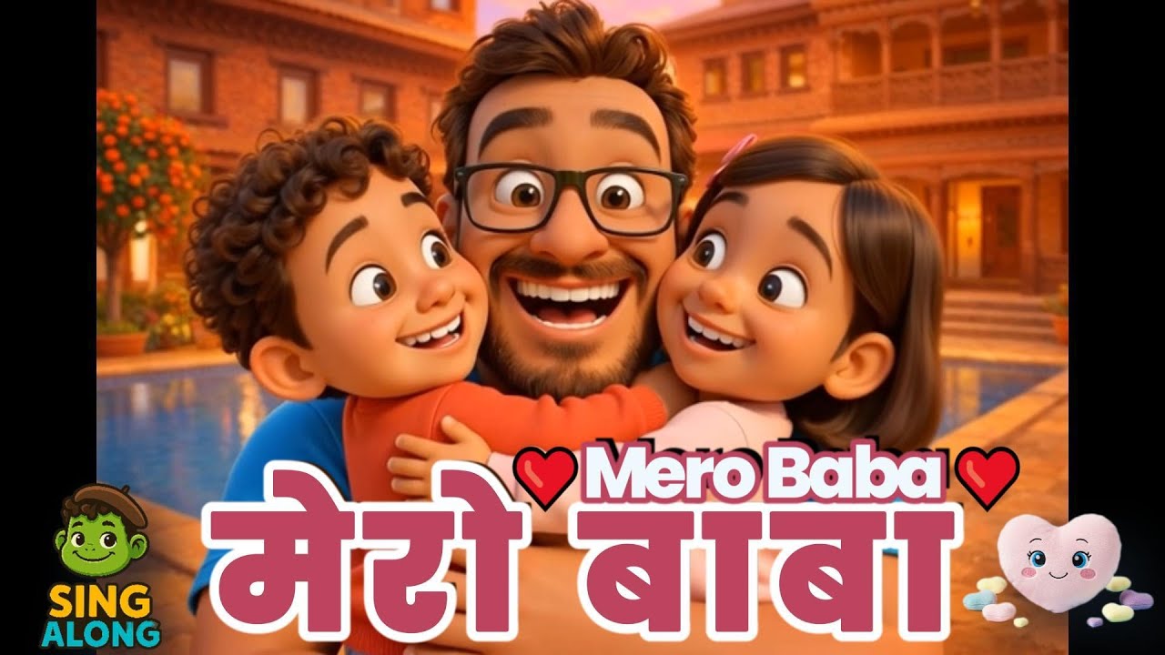 ❤️ मेरो बाबा | Mero Baba ❤️ | Father's Love Song for Kids | Sing Along