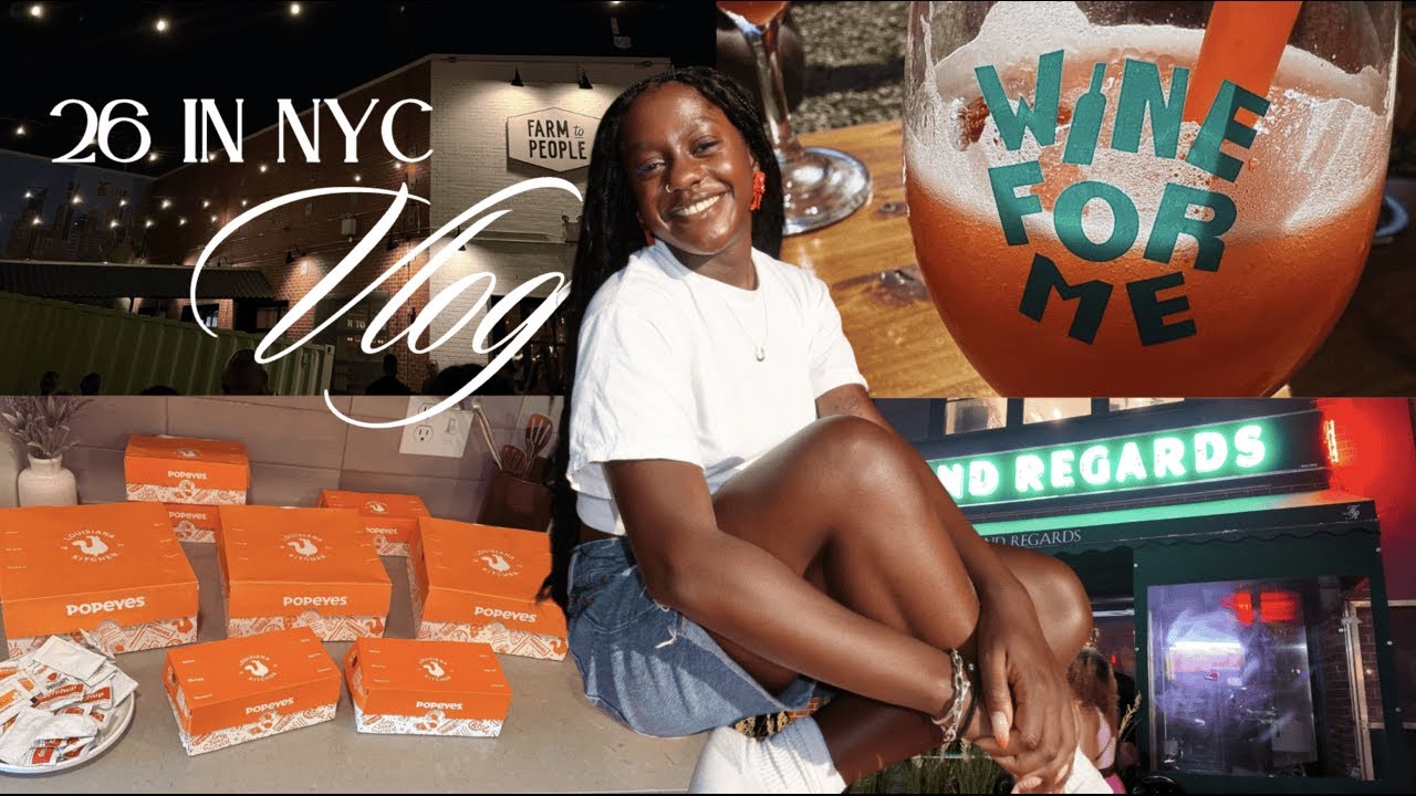 26 IN NYC VLOG [OUTSIDE EDITION] | LES night out, wine for me, birthday celebration, and more!