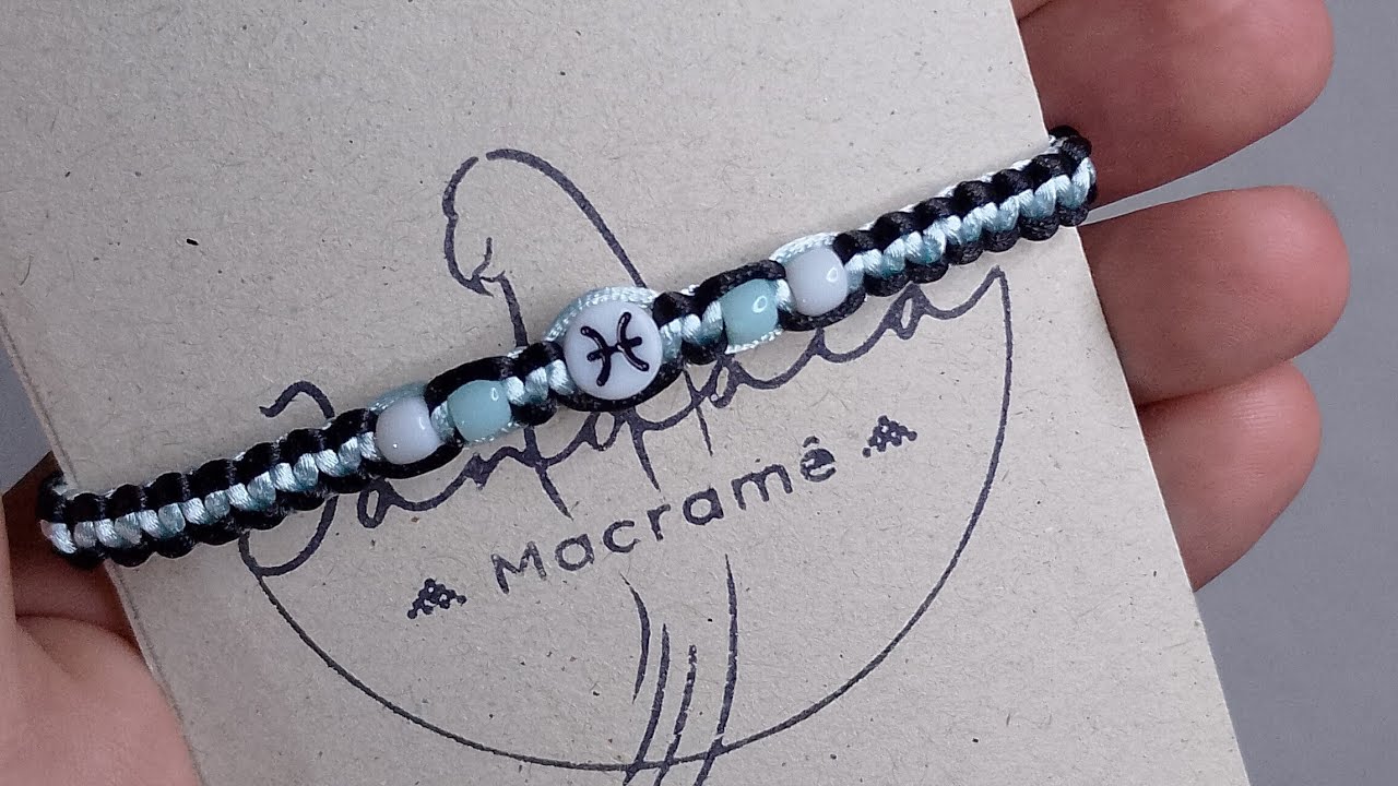 Pulseira de macramê - tutorial 21
