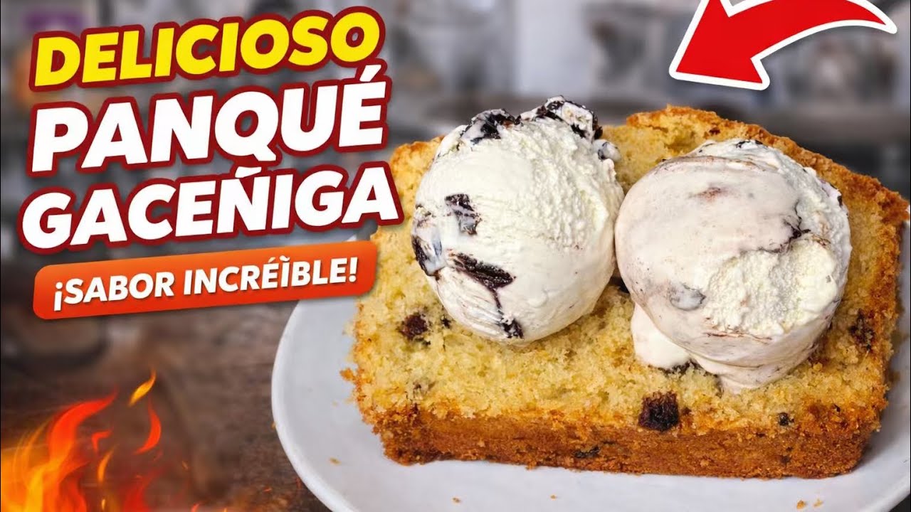 Gaceñiga cubana esponjosa, receta auténtica cubana