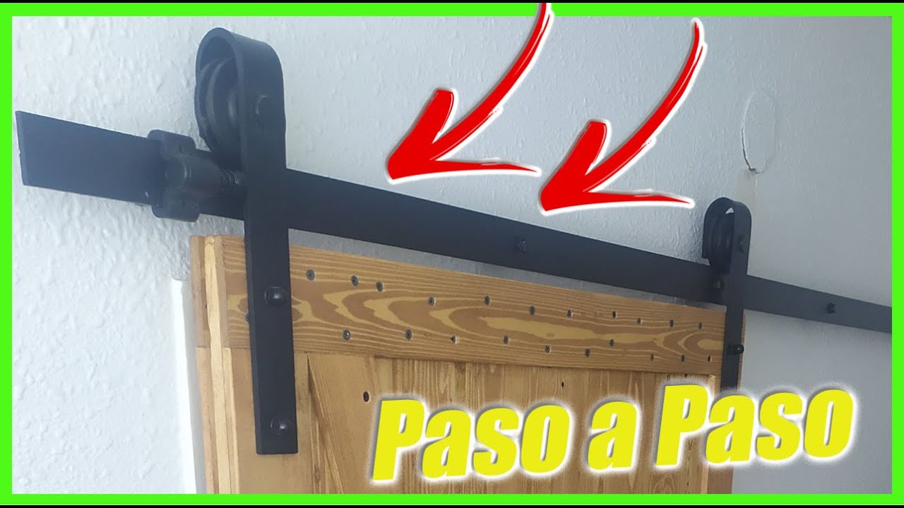 ✅ Te Muestro como Instalar una PUERTA CORREDERA de GRANERO 💥(Paso a Paso)