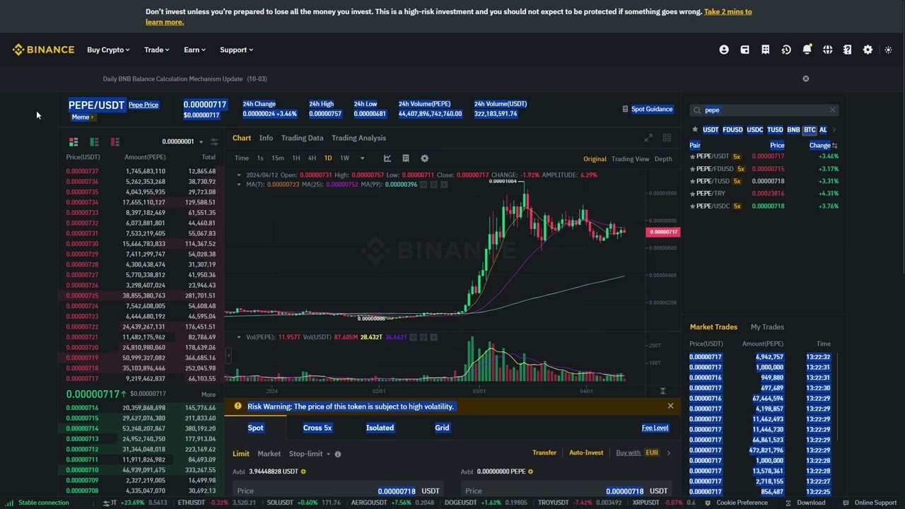 How To Buy PEPE Coin On Binance (Step by Step Tutorial and Guide 2026-2027)