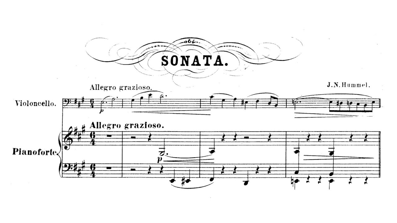 Johann Nepomuk Hummel – Cello Sonata