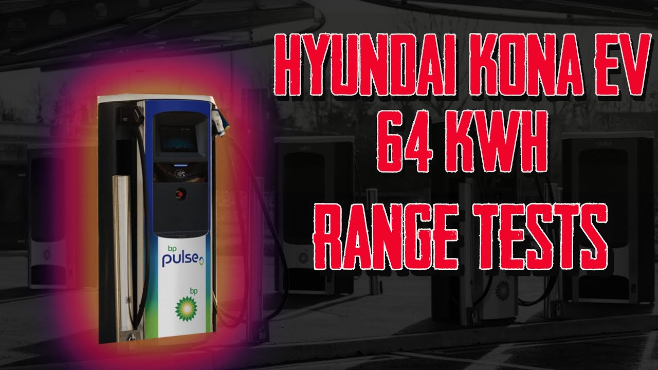Hyundai Kona Electric 64kWh Range test and BP Pulse rapid charge