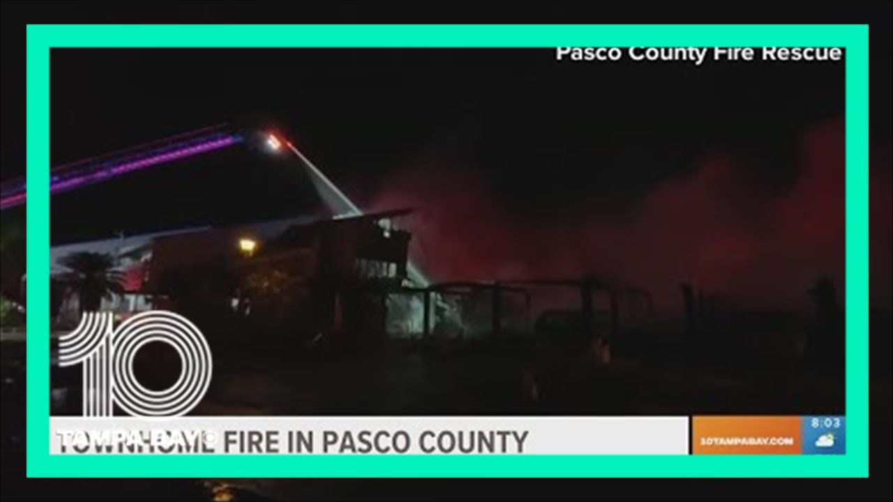 Multiple townhomes in Pasco County destroyed during fire