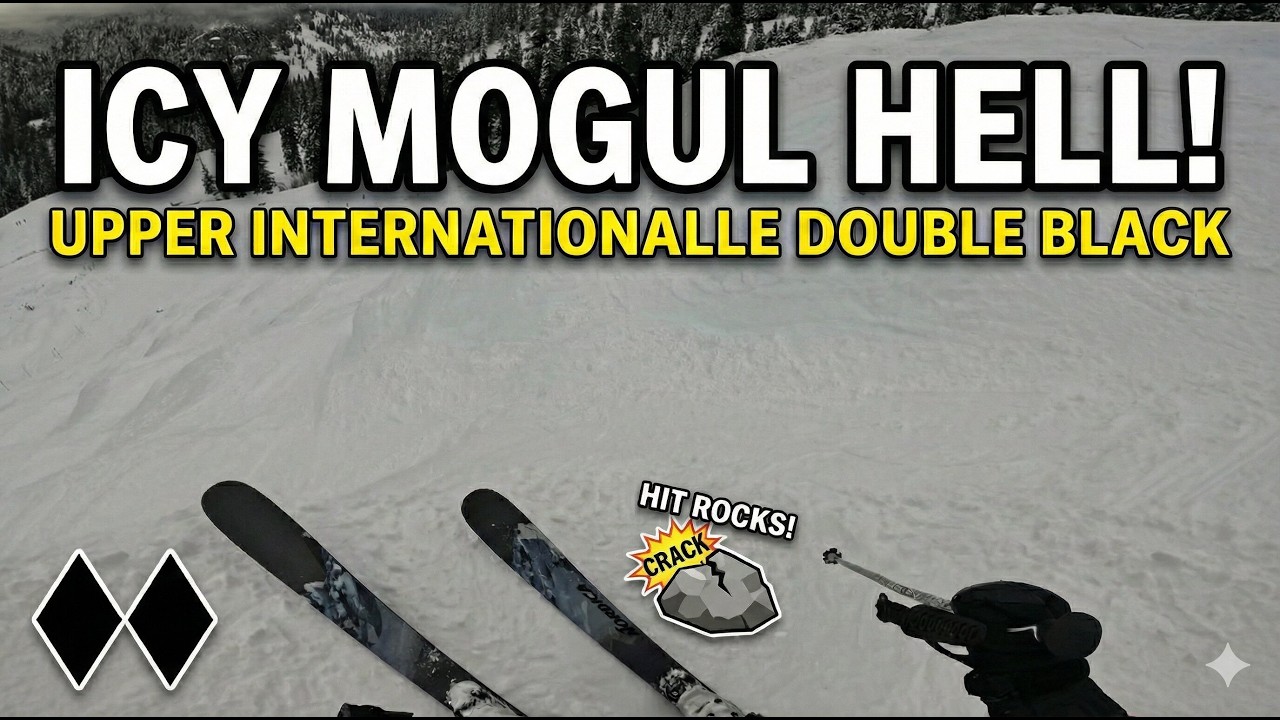 Full Run: Upper Internationalle to Debbie's Gold (Icy Mogul Struggle)