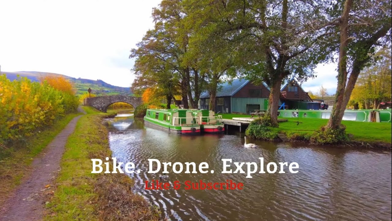 Stunning views along the Canal. Cycling Abergavenny to Brecon