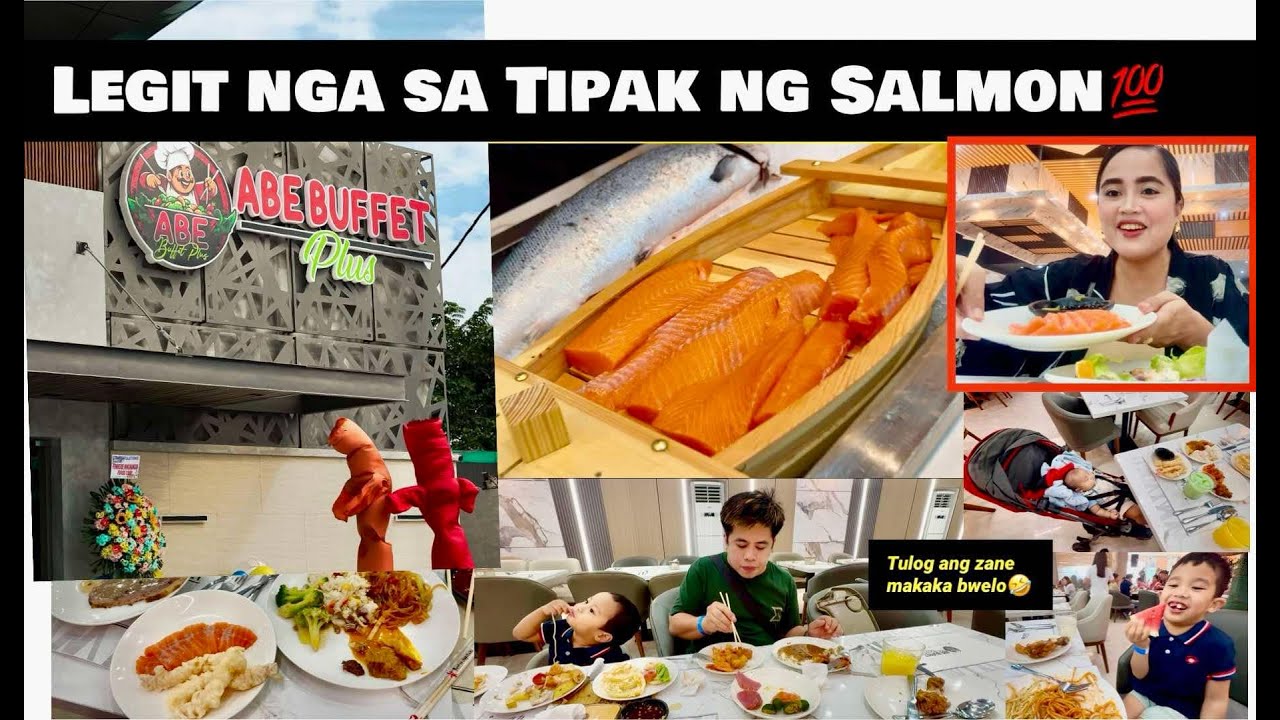 Abe Buffet Plus at Angeles City  LEGIT NGA YUNG TIPAK NG SALMON
