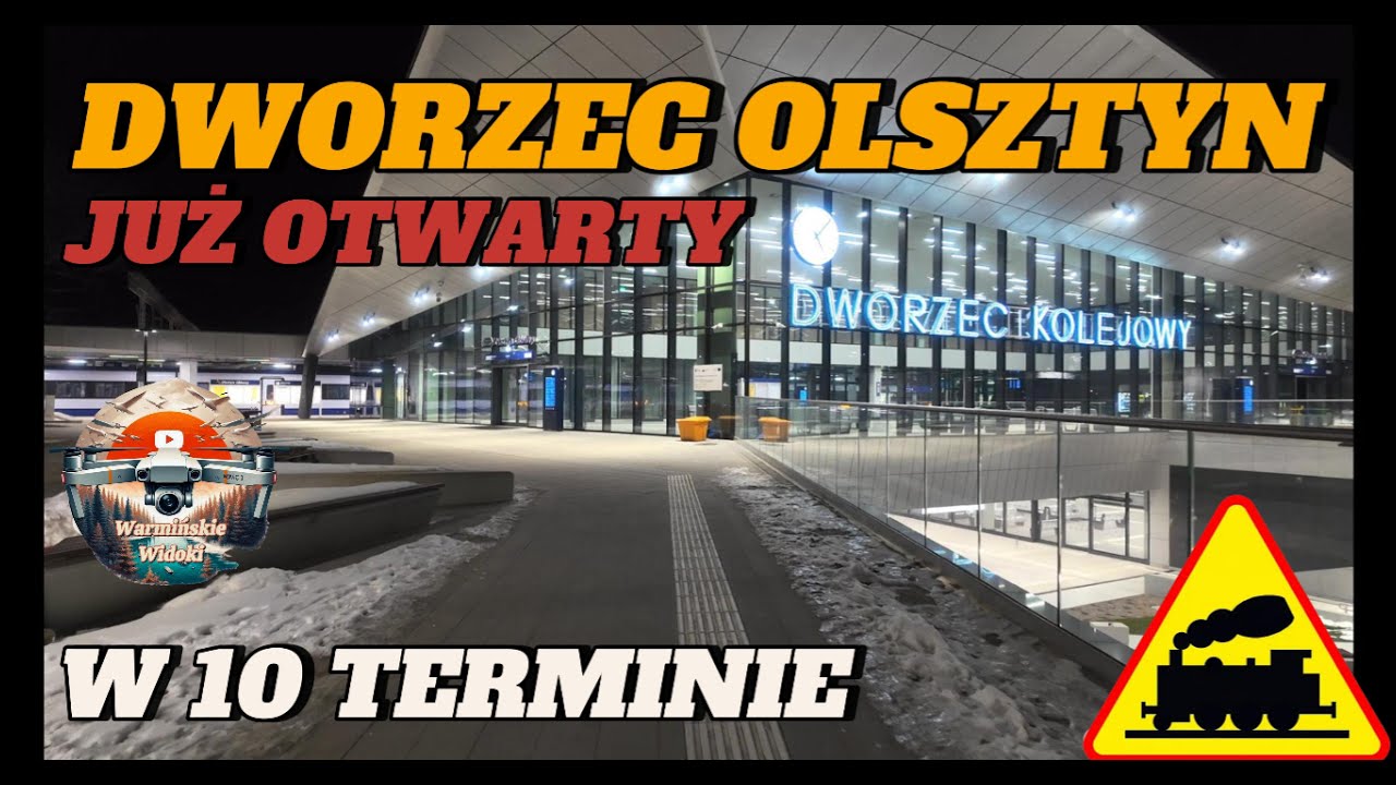 🚂Dworzec Olsztyn Główny Otwarty | Relacja z Wnętrza | Widok z Góry | Mavic 3/Pocket 3 4K UHD