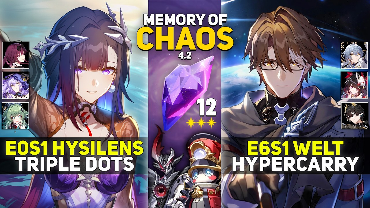 E0S1 Hysilens Triple DoTs & E6S1 Welt Hypercarry | Memory Of Chaos 12 | HSR 4.2