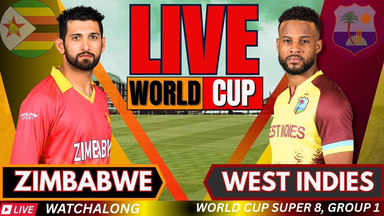 🔴T20 WC Live: West Indies vs Zimbabwe world Cup live match Score | WI vs ZIM Live Match Today