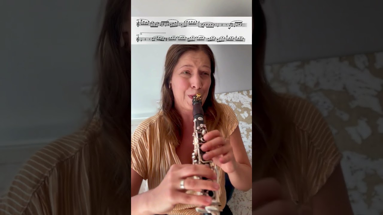 Rossini&rsquo;s 2nd variation on Eb clarinet #clarinet #ebclarinet #orchestra #practice #requinto #rossini