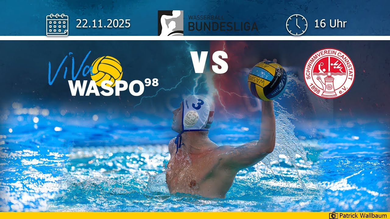 WASPO98 Hannover vs SV Cannstatt | Wasserball-Bundesliga 25/26