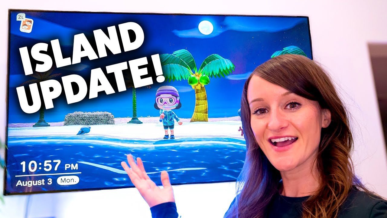 Animal Crossing Island Tour on an 8K NanoCell Gaming TV!