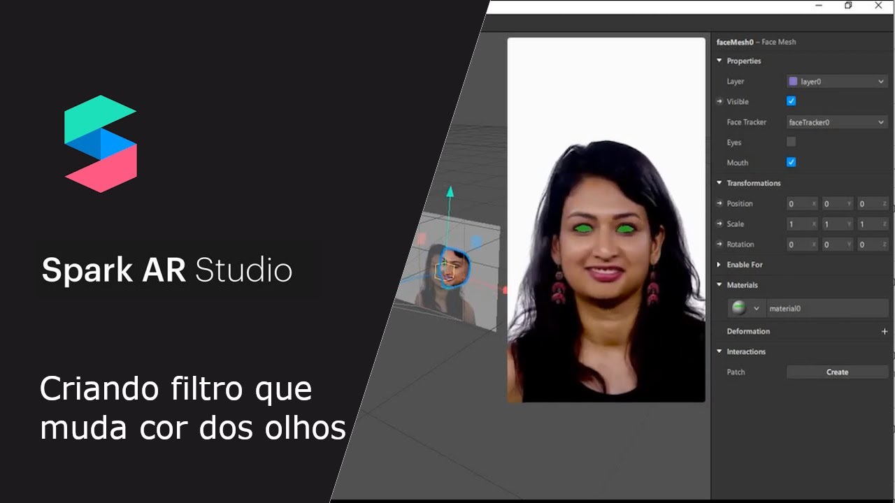 Spark AR Studio Instagram Фильтры - Фильтр для глаз