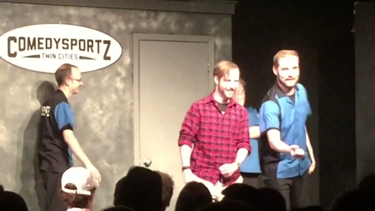 On stage with ComedySportz