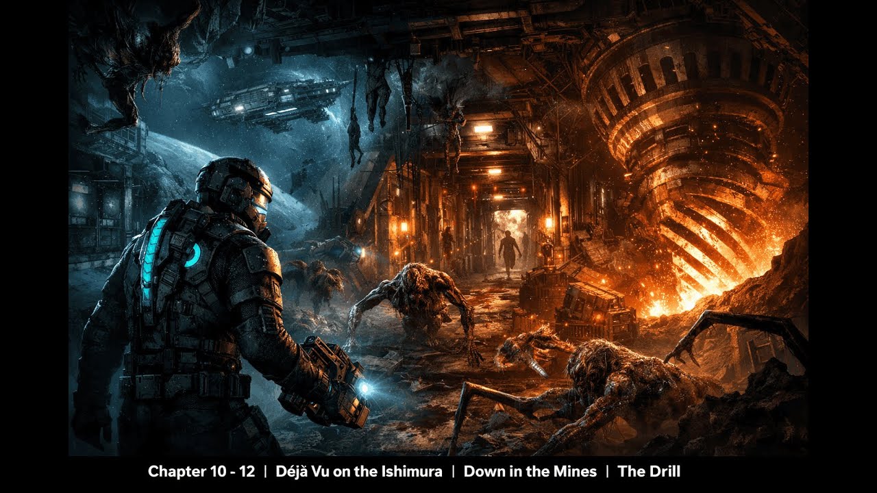 Dead Space 2 - Chapter 10 - 12 | Déjà Vu on the Ishimura | Down in the Mines | The Drill (PC)