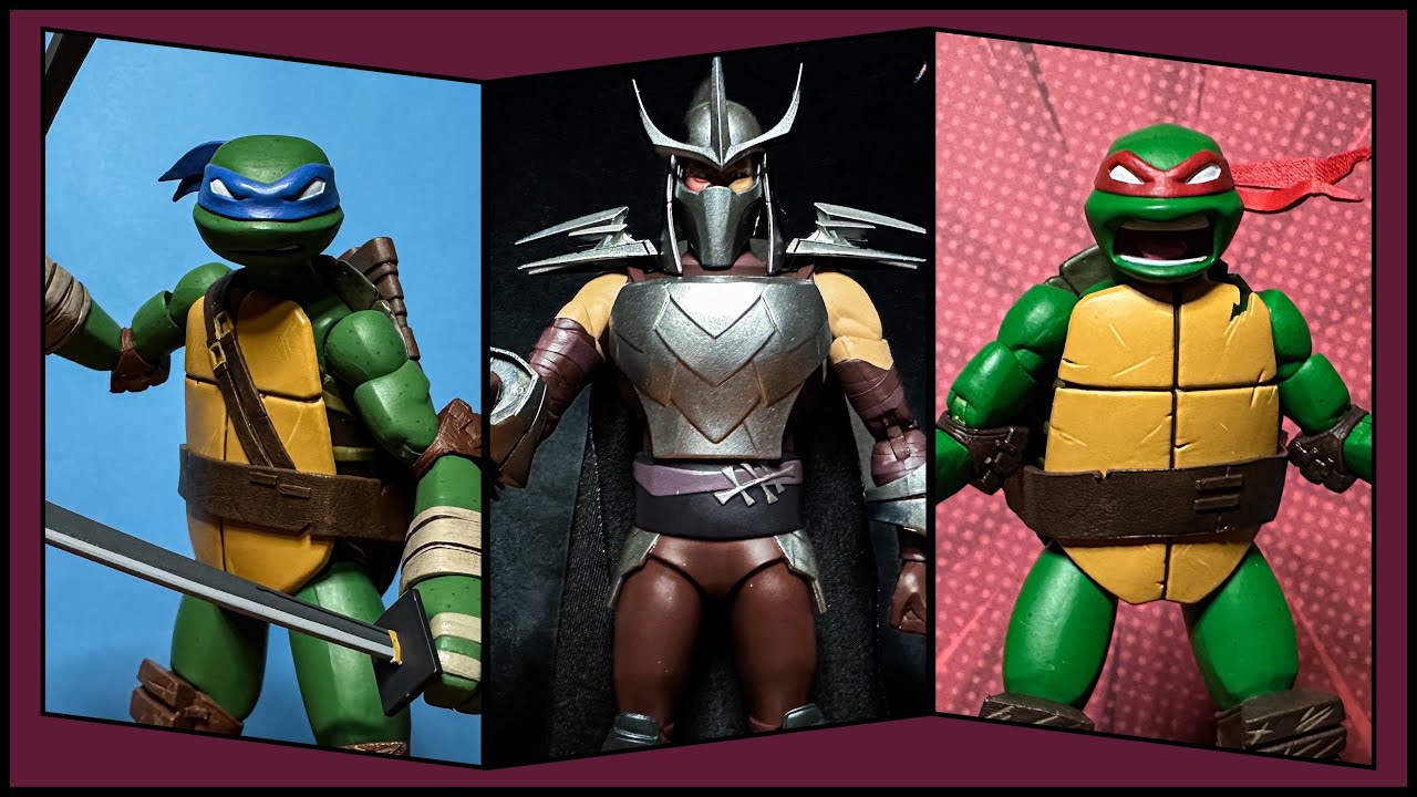 Neca TMNT 2012 Leo, Raph, & Shredder